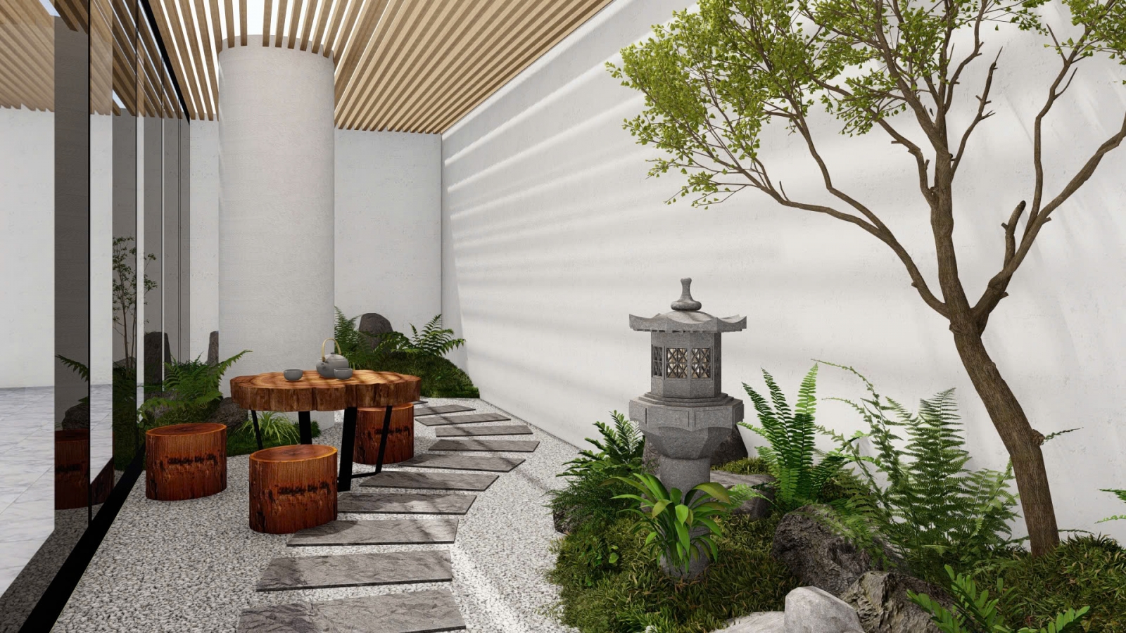 Sân vườn phong cách nhật đẹp và thư giãn